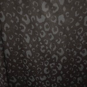 Black Leopard Print Fabric